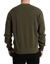 Load image into Gallery viewer, Dolce & Gabbana Green Cotton Crew Neck Men Pullover Sweater