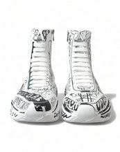Load image into Gallery viewer, Dolce & Gabbana Daymaster Graffiti Print Mid Top Sneakers
