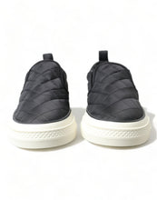 Load image into Gallery viewer, Dolce & Gabbana Black Quilted Slip On Low Top Sneakers Shoes