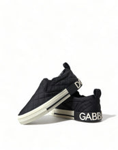 Load image into Gallery viewer, Dolce & Gabbana Black Quilted Slip On Low Top Sneakers Shoes