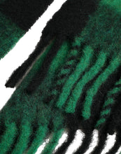 Load image into Gallery viewer, Dolce & Gabbana Black Green Buffalo Check Poncho Coat Jacket