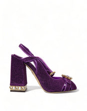 Load image into Gallery viewer, Dolce & Gabbana Regal Purple Ankle Strap Heels