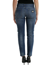 Load image into Gallery viewer, Dolce & Gabbana Blue BOYFRIEND Mid Waist Cotton Denim Jeans