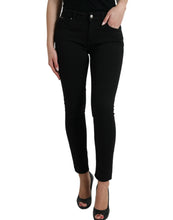 Load image into Gallery viewer, Dolce & Gabbana Black Cotton Mid Waist Skinny Denim Jeans