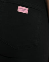 Load image into Gallery viewer, Dolce & Gabbana Black Cotton Mid Waist Skinny Denim Jeans