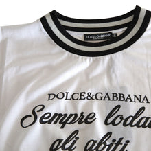 Load image into Gallery viewer, Dolce & Gabbana Elegant White Cotton Crew Neck Tee