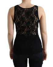Load image into Gallery viewer, Dolce & Gabbana Elegant Lace Tank Top with Logo Stripe