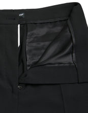 Load image into Gallery viewer, Dolce & Gabbana Black Wool High Waist Tapered Pants