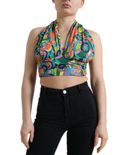 Load image into Gallery viewer, Dolce & Gabbana Elegant Silk Blend Halter Cropped Top