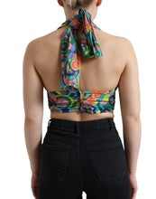 Load image into Gallery viewer, Dolce & Gabbana Elegant Silk Blend Halter Cropped Top