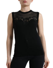 Load image into Gallery viewer, Dolce & Gabbana Elegant Lace Trim Sleeveless Tank Top