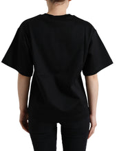 Load image into Gallery viewer, Dolce & Gabbana Elegant Black Crystal-Embellished T-Shirt