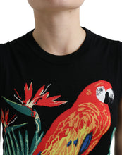 Load image into Gallery viewer, Dolce & Gabbana Elegant Crew Neck Wool Silk Tank with Bird Embroidery
