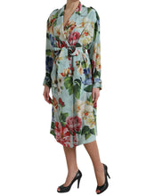 Load image into Gallery viewer, Dolce & Gabbana Multicolor Floral Silk Trench Coat Jacket