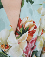 Load image into Gallery viewer, Dolce & Gabbana Multicolor Floral Silk Trench Coat Jacket