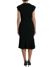 Load image into Gallery viewer, Dolce & Gabbana Black Cady Viscose Sleeveless Dress