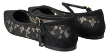Load image into Gallery viewer, Dolce & Gabbana Elegant Black Lace Flats