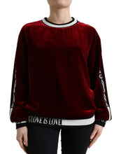Load image into Gallery viewer, Dolce & Gabbana Elegant Bordeaux Silk-Blend Sweater