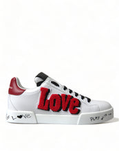 Load image into Gallery viewer, Dolce & Gabbana Chic White Portofino Leather Sneakers