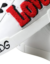 Load image into Gallery viewer, Dolce & Gabbana Chic White Portofino Leather Sneakers