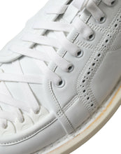 Load image into Gallery viewer, Dolce & Gabbana White Leather Low Top Oxford Sneakers Shoes