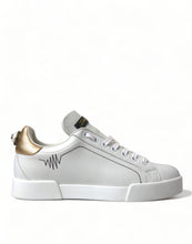 Load image into Gallery viewer, Dolce & Gabbana Elegant Portofino White Leather Sneakers