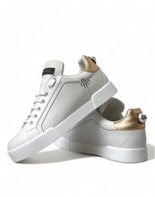Load image into Gallery viewer, Dolce & Gabbana Elegant Portofino White Leather Sneakers