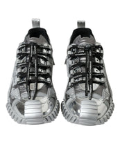 Load image into Gallery viewer, Dolce & Gabbana Silver Lace Up Low Top Men NS1 Sneakers Shoes