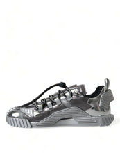 Load image into Gallery viewer, Dolce & Gabbana Silver Lace Up Low Top Men NS1 Sneakers Shoes