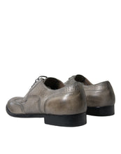 Load image into Gallery viewer, Dolce & Gabbana Brown Leather Lace Up Formal Derby Dress Shoes