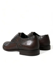 Load image into Gallery viewer, Dolce & Gabbana Brown Exotic Leather Lace Up Oxford Dress Shoes