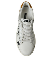 Load image into Gallery viewer, Dolce & Gabbana White Leather LOVE Milano Men Sneakers Shoes