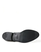 Load image into Gallery viewer, Dolce & Gabbana Silver Sequined Lace Up Men Derby Dress Shoes