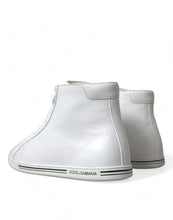Load image into Gallery viewer, Dolce & Gabbana White Saint Tropez High Top Men Sneakers Shoes