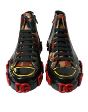 Load image into Gallery viewer, Dolce & Gabbana Multicolor Camouflage High Top Men Sneakers Shoes