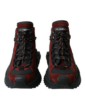 Load image into Gallery viewer, Dolce & Gabbana Burgundy Super King High Top Men Sneakers Shoes