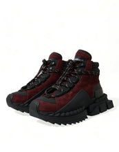 Load image into Gallery viewer, Dolce & Gabbana Burgundy Super King High Top Men Sneakers Shoes