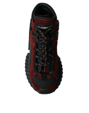 Load image into Gallery viewer, Dolce & Gabbana Burgundy Super King High Top Men Sneakers Shoes
