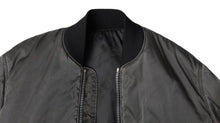Load image into Gallery viewer, MM6 Maison Margiela Elegant Gray Bomber Jacket Full Zip Closure