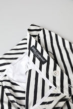 Load image into Gallery viewer, Dolce & Gabbana Elegant Black & White Striped Cotton Pants
