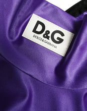 Load image into Gallery viewer, Dolce & Gabbana Purple Nylon Stretch Slim Long Sleeves Top
