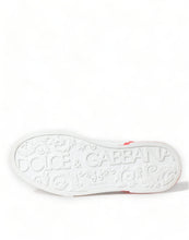 Load image into Gallery viewer, Dolce & Gabbana White Red Leather Logo Low Top Sneakers Men Shoes