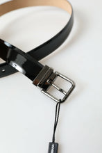 Load image into Gallery viewer, Dolce & Gabbana Elegant Black Leather Belt with Metal Buckle