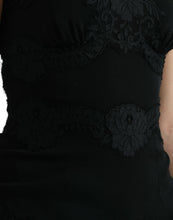 Load image into Gallery viewer, Dolce & Gabbana Black Silk Stretch Lace Sleeveless Tank Top
