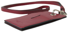 Load image into Gallery viewer, Dolce & Gabbana Elegant Red Leather Cardholder with Lanyard
