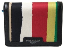 Load image into Gallery viewer, Dolce & Gabbana Multicolor Bifold Leather Wallet with Strap