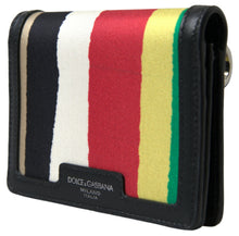 Load image into Gallery viewer, Dolce & Gabbana Multicolor Bifold Leather Wallet with Strap