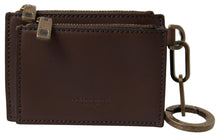 Load image into Gallery viewer, Dolce & Gabbana Elegant Brown Leather Coin Purse Wallet