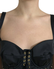 Load image into Gallery viewer, Dolce & Gabbana Black Bustier Corset Lace Bodycon Midi Dress