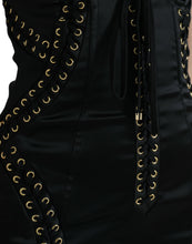 Load image into Gallery viewer, Dolce & Gabbana Black Bustier Corset Lace Bodycon Midi Dress